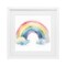 Stupell Industries Soft Rainbow with Clouds Framed Print Under Glass, design by Creative Studio